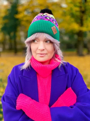 Czapka w panterkę "Kolorowa"