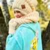 Komin ręcznie robiony "Ecru"