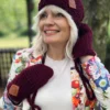 Czapka zimowa slouchy NEVERLAND "Bordo"