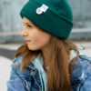 Czapka beanie dla dziecka logo kolorowe "Zielony"