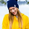 Czapka slouchy logo kolorowe "Granat"