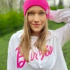 Czapka slouchy logo kolorowe "Neonowy różowy"
