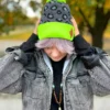 Czapka w panterkę "Neonowa"