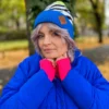 Czapka z printem zebry "Neonowa"