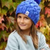 Zimowa czapka dziecięca HAPPY "Cieniowane niebieskości"