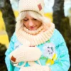 Komin ręcznie robiony "Ecru"