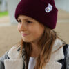 Czapka beanie dla dziecka logo kolorowe "Bordo"