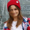 Czapka beanie dla dziecka logo kolorowe "Czerwony"