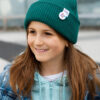 Czapka beanie dla dziecka logo kolorowe "Zielony"