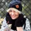 Rękawiczki handmade ze sznureczkiem ,,Czarny"