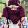 Mały komin na szyję "Bordo"