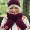 Mały komin na szyję "Bordo"
