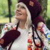 Czapka zimowa slouchy NEVERLAND "Bordo"