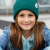 Czapka beanie dla dziecka logo kolorowe "Zielony"
