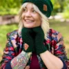 Czapka ręcznie robiona EXPLORER "Ciemny zielony"
