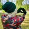 Czapka ręcznie robiona EXPLORER "Ciemny zielony"