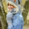 Modna czapka ENDORFINA "Szary"