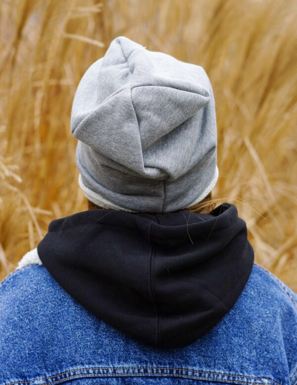 Czapka bawełniana dla dziecka "Jasny szary"