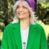 Czapka beanie logo ekoskórka "Fiolet"
