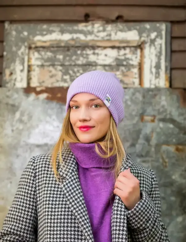 Czapka slouchy logo kolorowe "Jasny fiolet"
