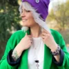 Czapka slouchy logo kolorowe "Fiolet"