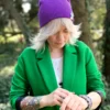 Czapka slouchy logo kolorowe "Fiolet"