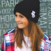 Czapka beanie dla dziecka logo kolorowe "Czarny"