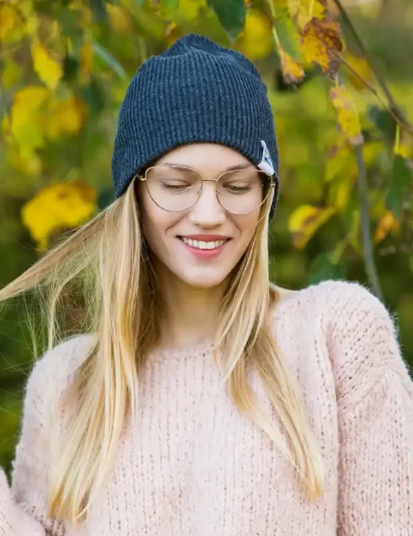 Czapka slouchy logo kolorowe "Ciemny szary"