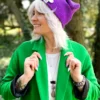 Czapka slouchy logo kolorowe "Fiolet"
