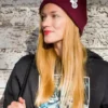 Czapka wywijana logo kolorowe "Bordo"