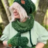 Czapka zimowa slouchy NEVERLAND "Soczysta zieleń"