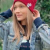 Czapka slouchy logo kolorowe "Czerwony"
