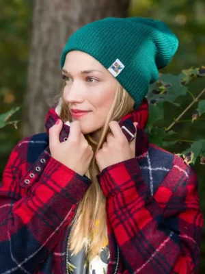 Czapka slouchy logo kolorowe "Zielony"