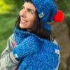 Kolorowa zimowa czapka ENDORFINA "Niebieskości"