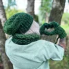 Czapka zimowa slouchy NEVERLAND "Soczysta zieleń"