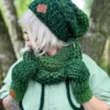 Czapka zimowa slouchy NEVERLAND "Soczysta zieleń"