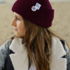 Czapka beanie dla dziecka logo kolorowe "Bordo"