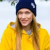 Czapka slouchy logo kolorowe "Granat"