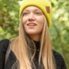 Czapka beanie logo ekoskórka "Limonka"