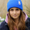 Czapka beanie dla dziecka logo kolorowe "Niebieski"