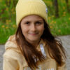Czapka beanie dla dziecka logo kolorowe "Żółty"