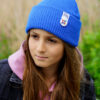 Czapka beanie dla dziecka logo kolorowe "Niebieski"