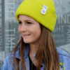 Czapka beanie dla dziecka logo kolorowe "Limonka"