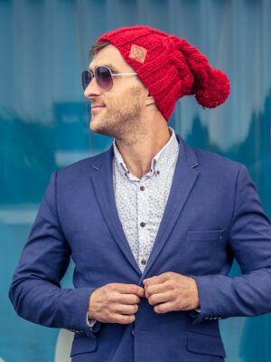 Męska kolorowa zimowa czapka ENDORFINA "Ciemny czerwony" Męska kolorowa zimowa czapka ENDORFINA "Ciemny czerwony"