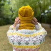 Czapka slouchy logo kolorowe "Miodowa"