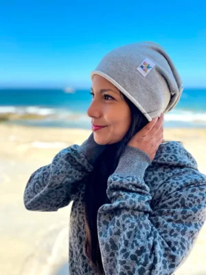 Czapka bawełniana "Jasny szary"