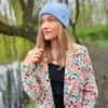 Czapka beanie logo kolorowe "Jasny niebieski"