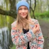 Czapka beanie logo kolorowe "Jasny niebieski"