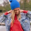 Czapka slouchy logo kolorowe "Niebieski"