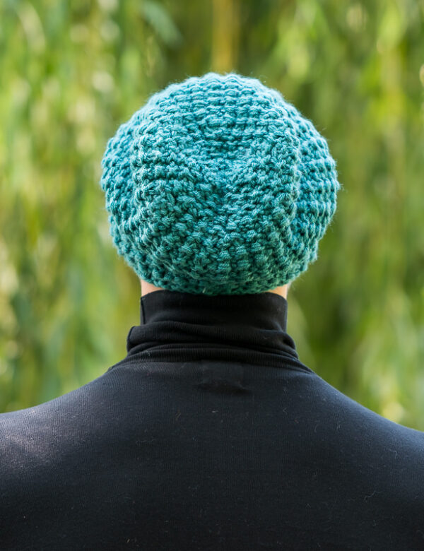 Męska czapka zimowa slouchy NEVERLAND "Leśny zielony"